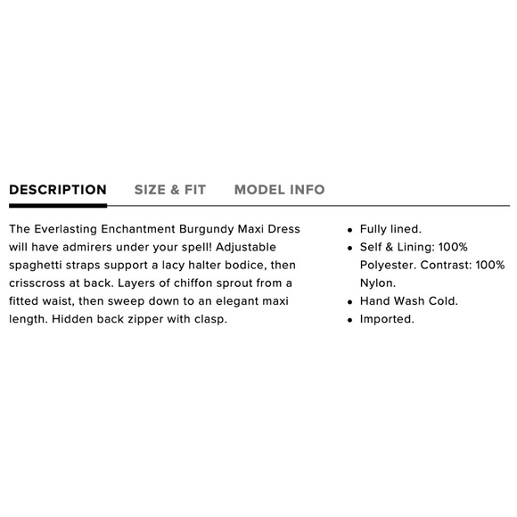 Everlasting enchantment burgundy maxi dress - Picture 6 of 7